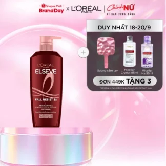 Dầu Gội L'Oréal Paris Elseve Fall Resist 3x Giảm Gãy Rụng Tóc 620ml