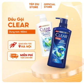 Dầu Gội Clear Men Bạc Hà Chai Vòi 370ml - Hàng Chuẩn Nội Địa Thái