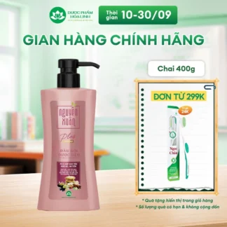 Dầu Gội Dược Liệu Nguyên Xuân Plus Siêu Mượt 400g - Tóc Khô Xơ, Hư Tổn